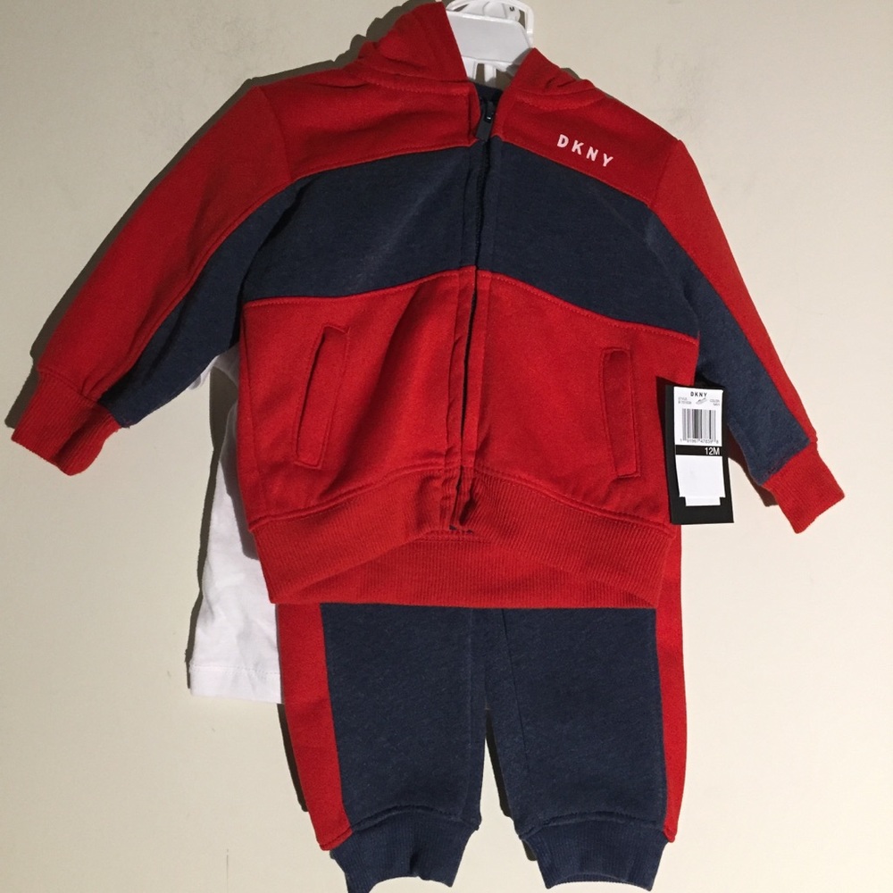 DKNY 3 Piece Boys Matching Set Size 12M